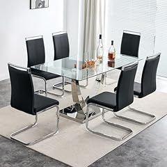 Nyeess glass dining for sale  Delivered anywhere in USA 