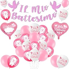 Palloncini battesimo bimba usato  Spedito ovunque in Italia 