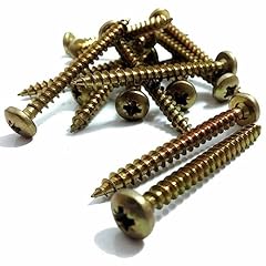 Wood screws yellow for sale  Delivered anywhere in UK