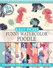 Funny watercolor poodle for sale  Delivered anywhere in USA 