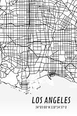 Los angeles map d'occasion  Livré partout en France