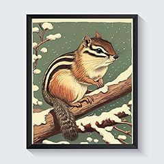 Chipmunk retro art for sale  Delivered anywhere in USA 