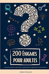 200 enigmes adultes d'occasion  Livré partout en France