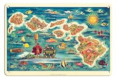 Dole map hawaiian for sale  Delivered anywhere in USA 