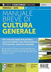 Manuale breve cultura usato  Spedito ovunque in Italia 