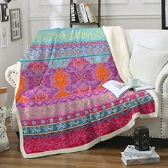 Bohemian fleece throws for sale  Delivered anywhere in Ireland