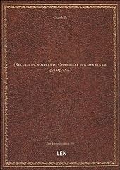 (Recueil de notices de Chambille sur son vin de quinquina.) d'occasion  Livré partout en France