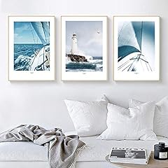 Wall Pictures-Posters, Modern Sea Boat Landscape Wall for sale  Delivered anywhere in Canada