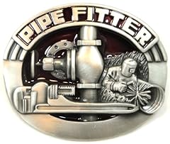 PIPE FITTER PEWTER BELT BUCKLE for sale  Delivered anywhere in USA 