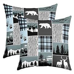 Plaid bear cabin for sale  Delivered anywhere in USA 