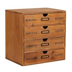 Willcome Wooden Storage Box with Drawers Portable Desktop for sale  Delivered anywhere in Canada