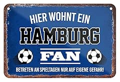 Hamburg fan blechschild gebraucht kaufen  Wird an jeden Ort in Deutschland