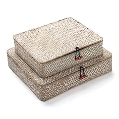 Whitewash seagrass basket for sale  Delivered anywhere in USA 