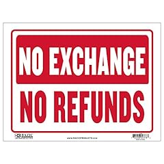 Bazic refunds sign for sale  Delivered anywhere in USA 