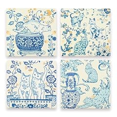Blue white coasters for sale  Delivered anywhere in USA 