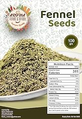 Fennel seeds 100gm for sale  Delivered anywhere in UK