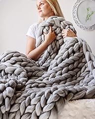 Hand knitted throw for sale  Delivered anywhere in USA 