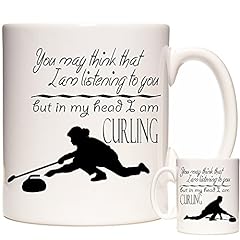 Curling gift mug for sale  Delivered anywhere in UK