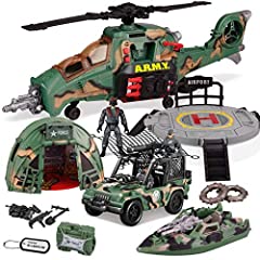 Used, JOYIN 10-in-1 Jumbo Military Combat Helicopter Toy for sale  Delivered anywhere in UK