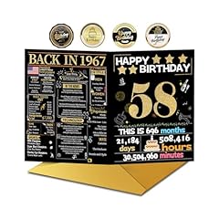 Joycard 58th birthday for sale  Delivered anywhere in USA 