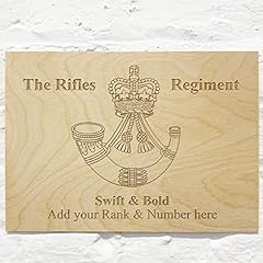 Rifles regiment personalised for sale  Delivered anywhere in UK