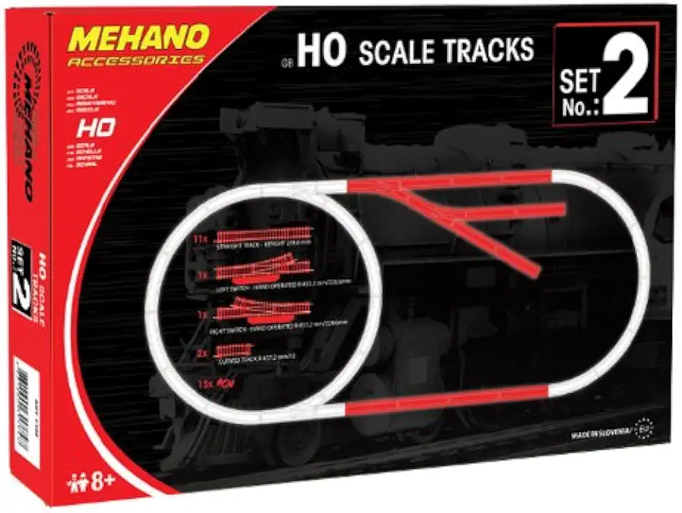MEHANO F102 Extra (30 stuks) Ho Scale Tracks Set 2-Made in Slovenië, Multi Colour tweedehands  