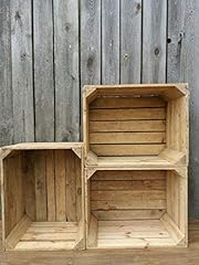 Wooden crates natural for sale  Delivered anywhere in Ireland