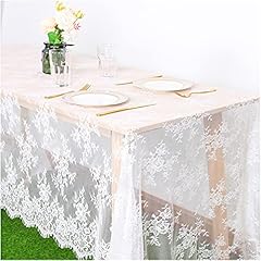 White lace tablecloth for sale  Delivered anywhere in UK