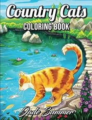 Country cats coloring for sale  Delivered anywhere in USA 
