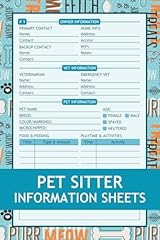 Pet sitter information for sale  Delivered anywhere in USA 