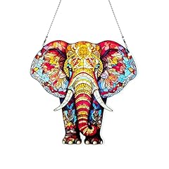 Elephant ornaments colorful for sale  Delivered anywhere in USA 