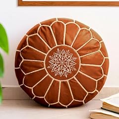 Moroccan leather pouf for sale  Delivered anywhere in USA 