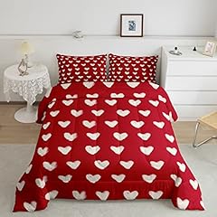 Red white comforter for sale  Delivered anywhere in USA 