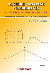 algebre analyse 2 tomes d'occasion  Livré partout en France