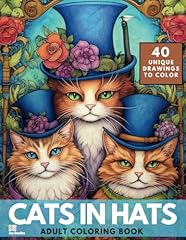 Cats hats coloring for sale  Delivered anywhere in UK