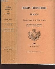 Congrès préhistorique compte d'occasion  Livré partout en France