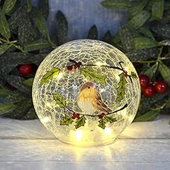 Christmas crackle glass for sale  Delivered anywhere in UK