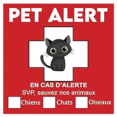 Sticker pet alert d'occasion  Livré partout en France