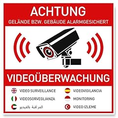Aufkleber videoüberwachung st gebraucht kaufen  Wird an jeden Ort in Deutschland