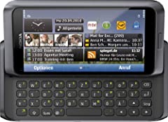 Nokia E7 – 00 Smartphone (10,2 cm (4 pollici) Clear Black Touchscreen AMOLED, tastiera QWERTZ, fotocamera 8 MP, GPS, WiFi, mappe OVI, HDMI, presa 3,5 mm) Dark Grey usato  Spedito ovunque in Italia 