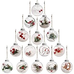 Christmas baubles clear for sale  Delivered anywhere in UK