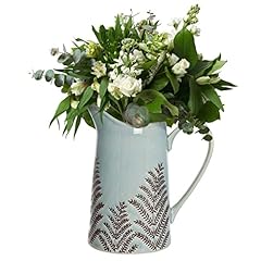 Blue ceramic jug for sale  Delivered anywhere in UK