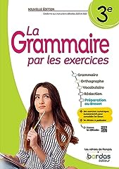 Grammaire exercices 3e d'occasion  Livré partout en France
