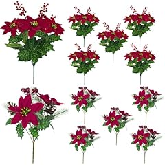 Caxchiling poinsettias artific for sale  Delivered anywhere in USA 