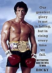 Motivational rocky balboa for sale  Delivered anywhere in UK