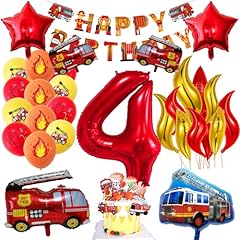 Décoration pompiers anniversa d'occasion  Livré partout en France