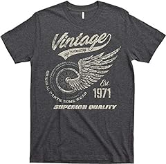 Used, Men's 50th Birthday Gift Vintage Retro Motorcycle Shirt, for sale  Delivered anywhere in Canada