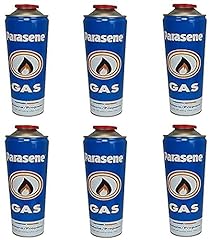 6 x 220g/400ml Parasene Gas Canisters Refill Garden for sale  Delivered anywhere in UK