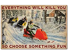 Snowmobile race poster for sale  Delivered anywhere in USA 