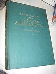 Testament grafen schlieffen gebraucht kaufen  Wird an jeden Ort in Deutschland